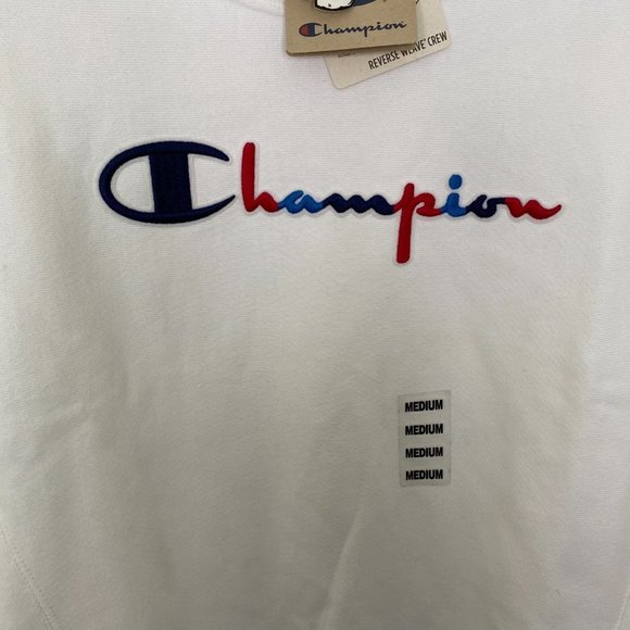 Champion Reverse Weave Crew, Vintage Script Logo - Picture 3 of 7